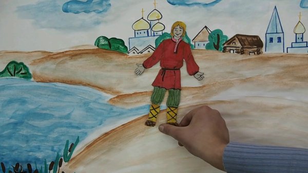 Сказка о попе и работнике Балде рисунок