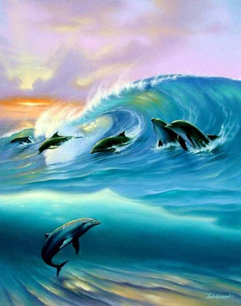 Картины Джим Уоррен Дельфин