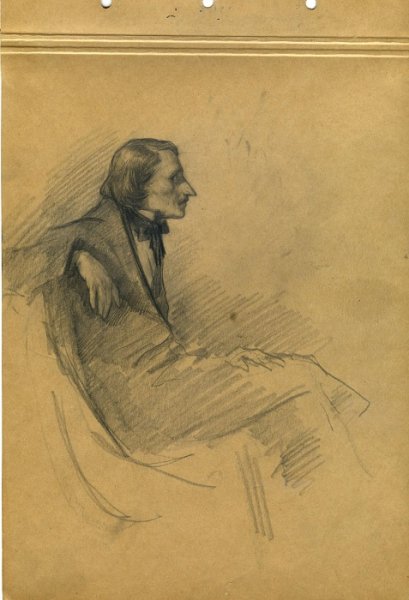 Портрет Гоголя рисунок Пушкина