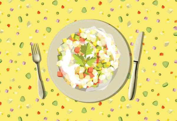 Оливье иллюстрация