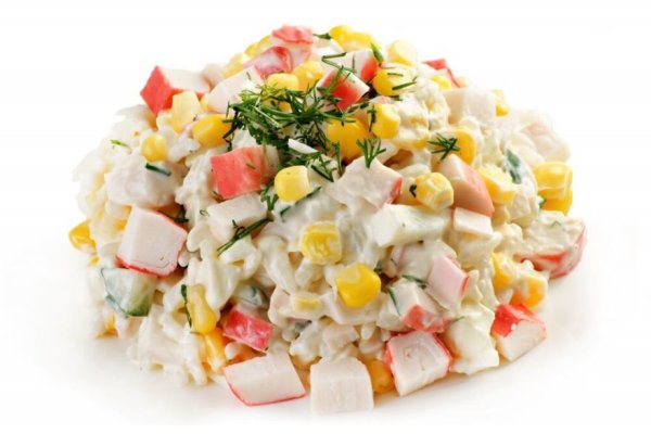 Необычные салаты с крабовыми палочками