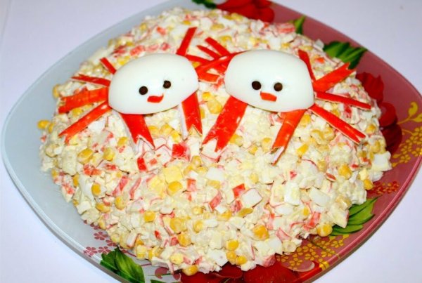 Нарисовать салат Оливье