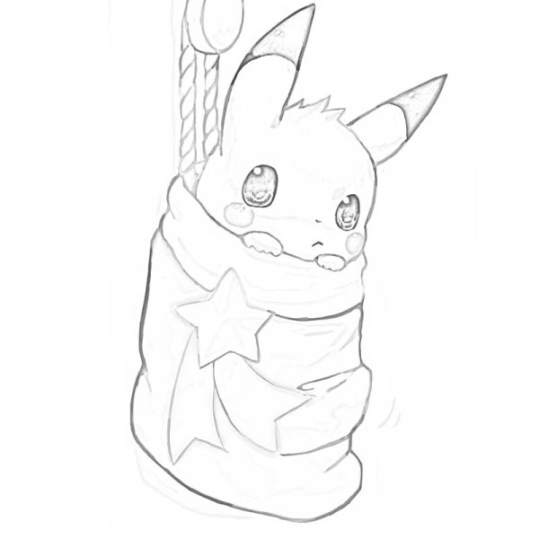 Покемоны новогодние арты