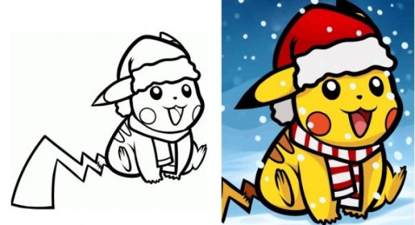 Пикачу рисунок