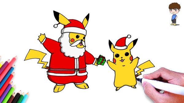 Новогодний Пикачу