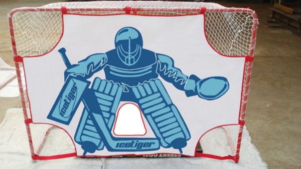 Имитатор вратаря хоккей вектор