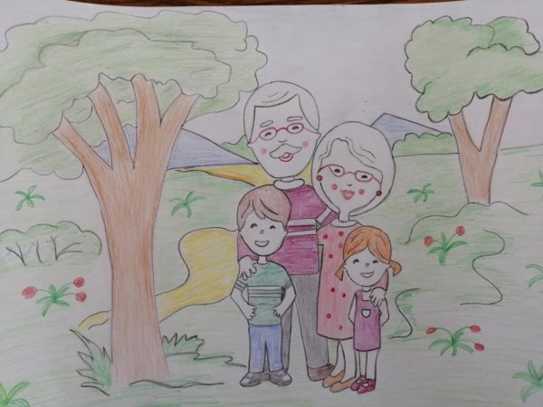 Рисунок на тему моя семья
