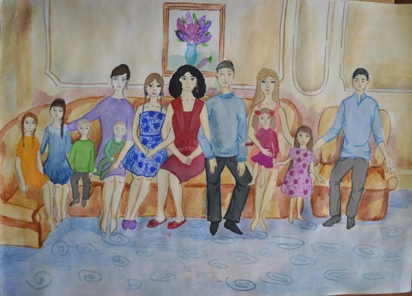 Рисунок моя семья