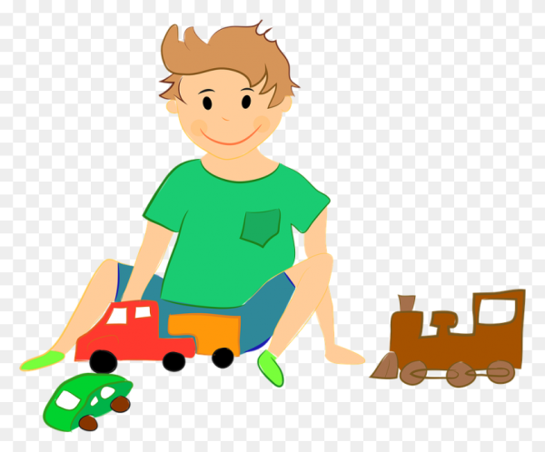 Играющий мальчик рисунок