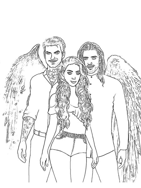 Люцифер раскраска клуб романтики