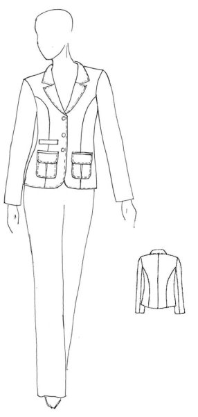 Эскиз одежды в этническом стиле