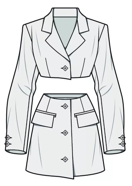 Эскизы модной одежды