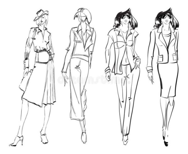 Технический эскиз комбинезона
