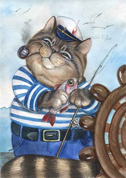 Пловецкая Татьяна акварель еноты