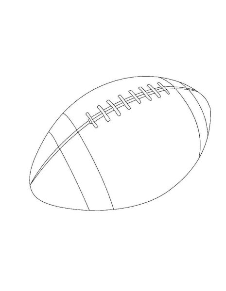 Регби мяч раскраска