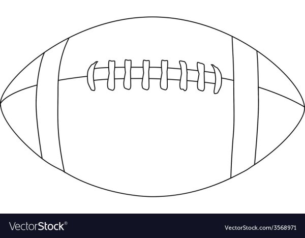Регби мяч раскраска