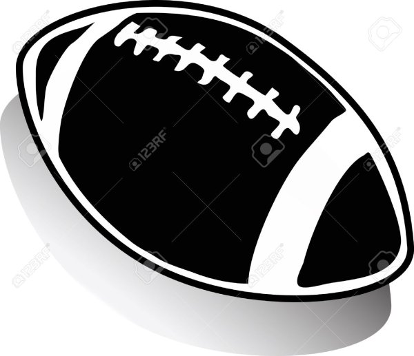 Черно белый мяч для регби