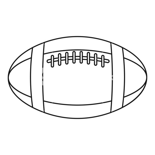 Регби мяч раскраска