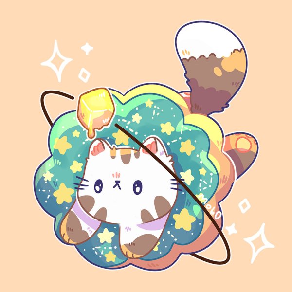 Кавайные котики пончики