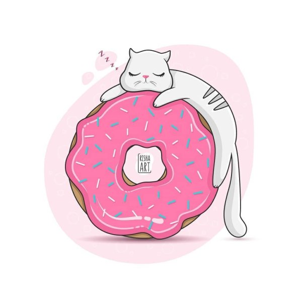 Котенок пончик