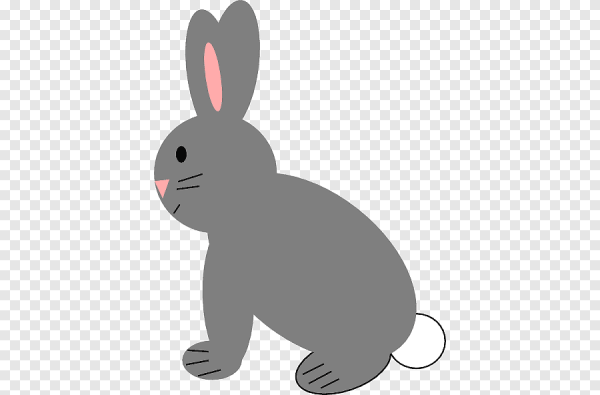 Силуэт серого зайца