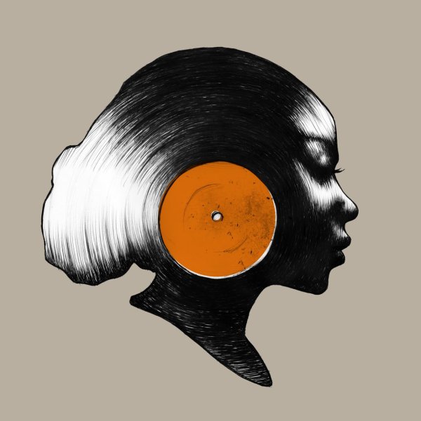 Виниловые пластинки в графике