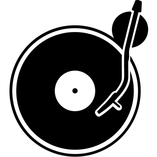 Значок виниловый проигрыватель