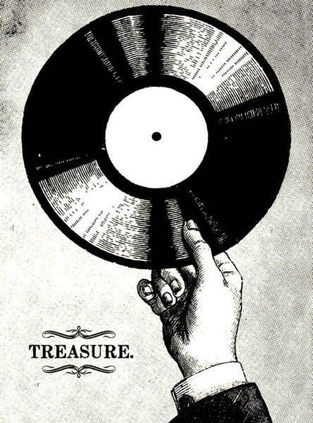 Виниловые пластинки плакат