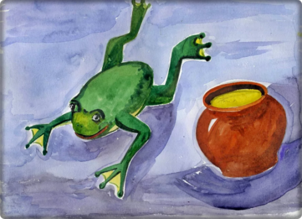 Сказка две лягушки Пантелеев