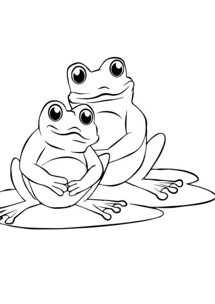Лягушка рисунок