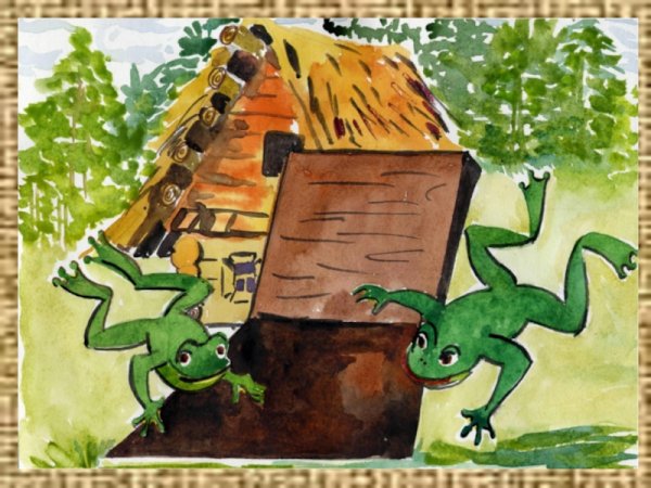 Домик для лягушки в доме