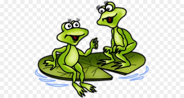 Лягушата на прозрачном фоне