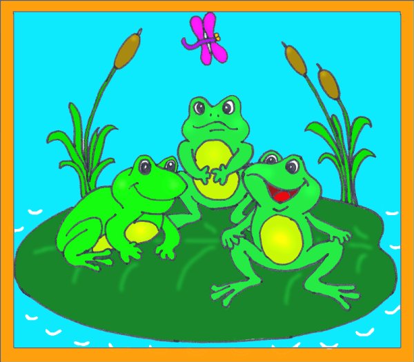 Три лягушки