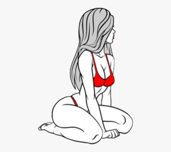 Поза на коленях