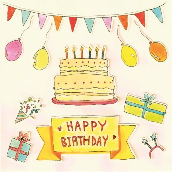 Happy Birthday эскиз