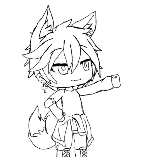 Гача лайф персонажи черно белые