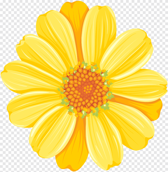 Цветочки мультяшные