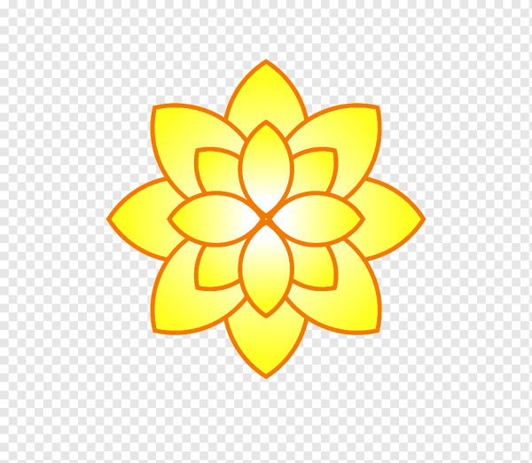 Желтые цветы для вырезания