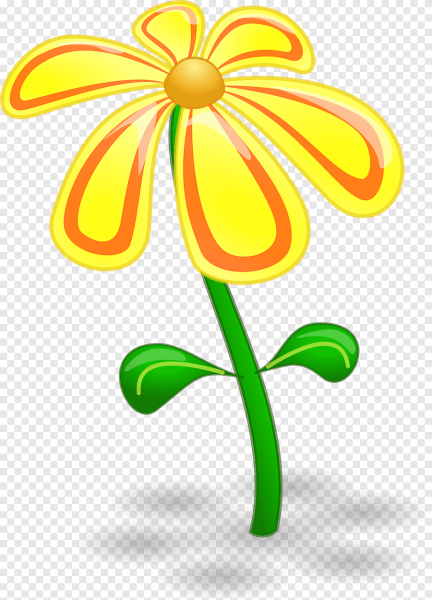 Цветы мультяшные