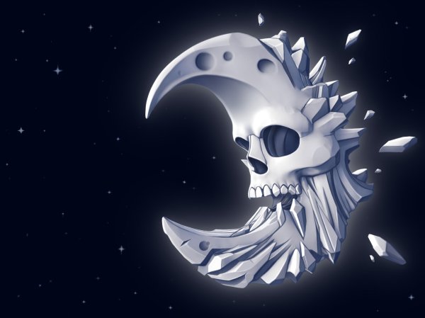 Смерть Луны рисунок