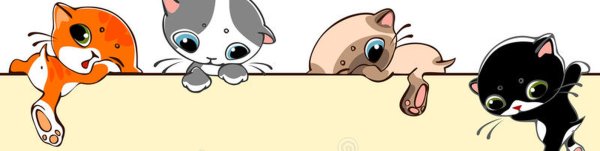 Мультяшный кот выглядывает