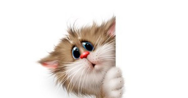 Мультяшка выглядывает