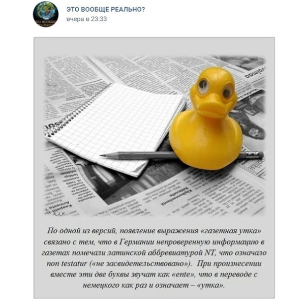 Газетные утки