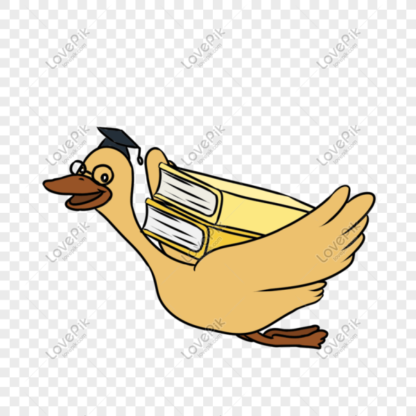 Утка с газетой