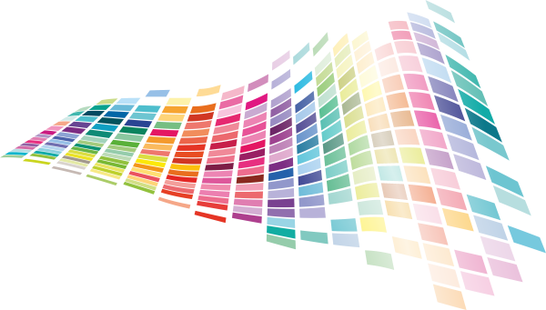 Палитра на белом фоне