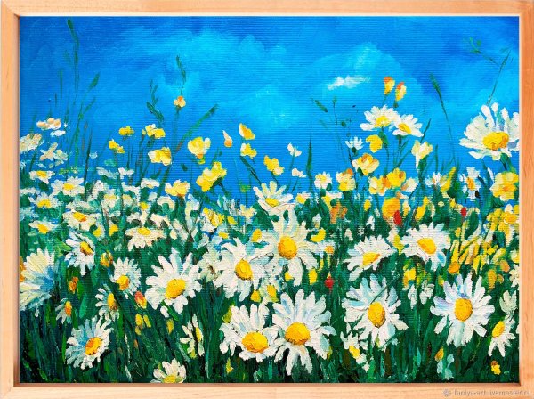 Картина Ромашковое поле Комарова Николая