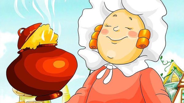 Горшок с кашей рисунок