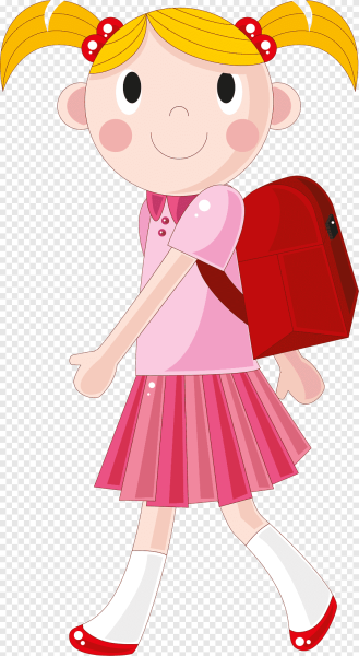 Первоклассник на прозрачном фоне