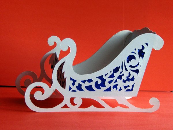 Санки раскраска