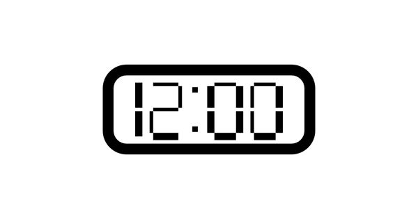 Электронные часы иконка